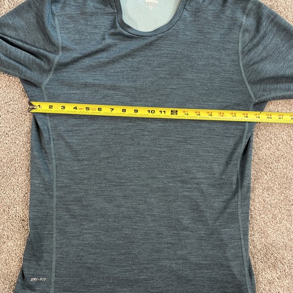 Nike Dri-Fit Athletics Thumb Hole Running Top Shirt Womens Size M Blue - Picture 7 of 11